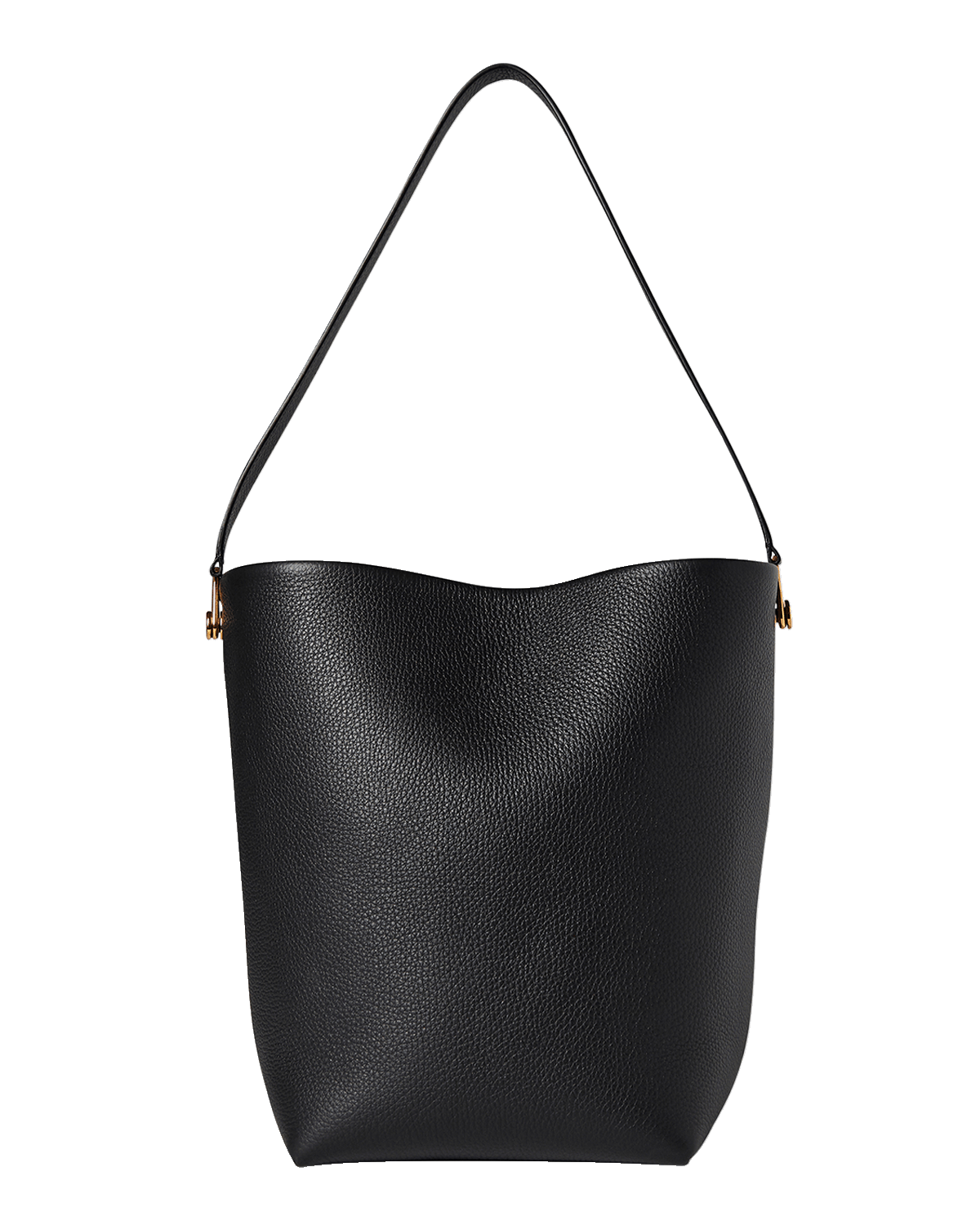 THE ROW Large North-South Hook Tote Bag in Grain Leather
