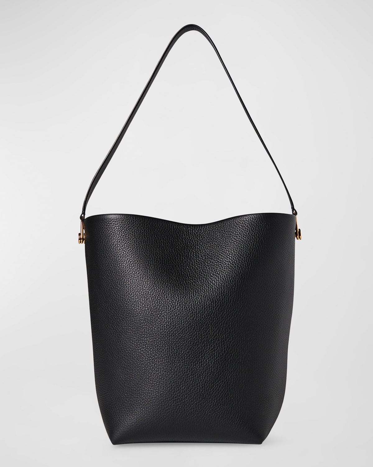 THE ROW Large North-South Hook Tote Bag in Grain Leather