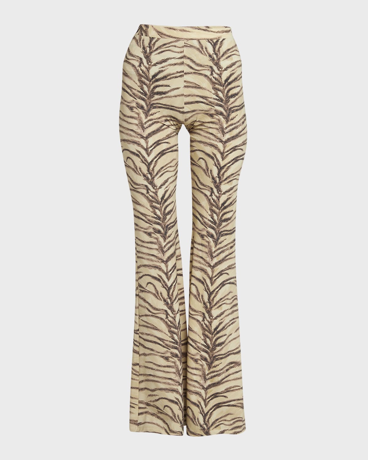 Stella McCartney Tiger Print Flared Trousers