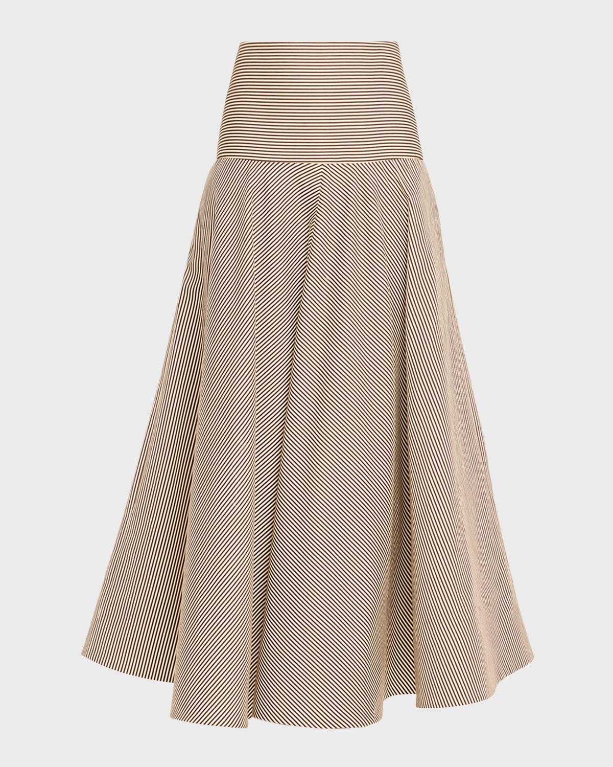 Brandon Maxwell The Poppy Striped Maxi Skirt