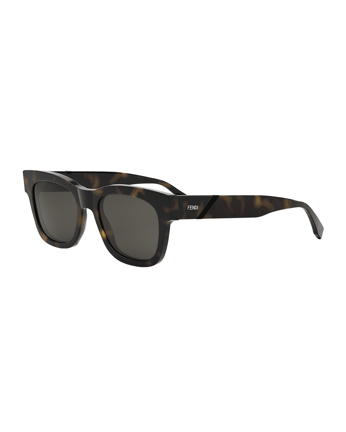 Fendi Men's Mirrored FF-Monogram Square Ruthenium Sunglasses | Neiman ...