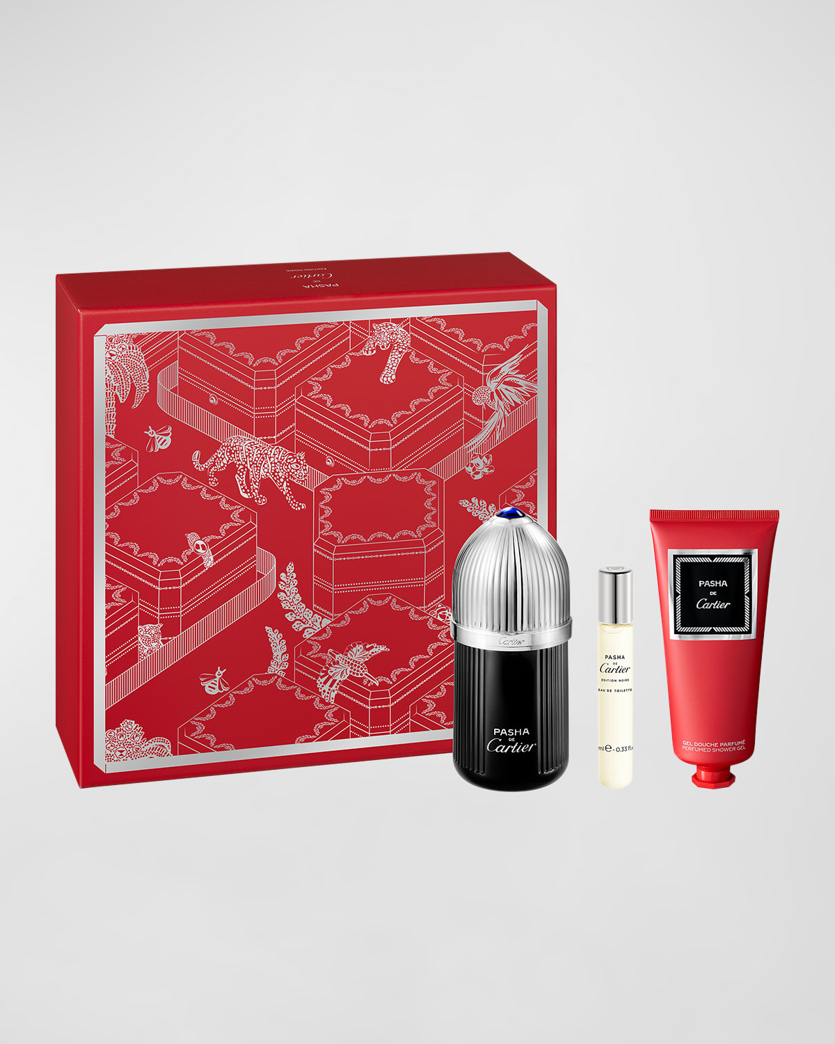Cartier Pasha Eau de Toilette Édition Noire and Lotion Set