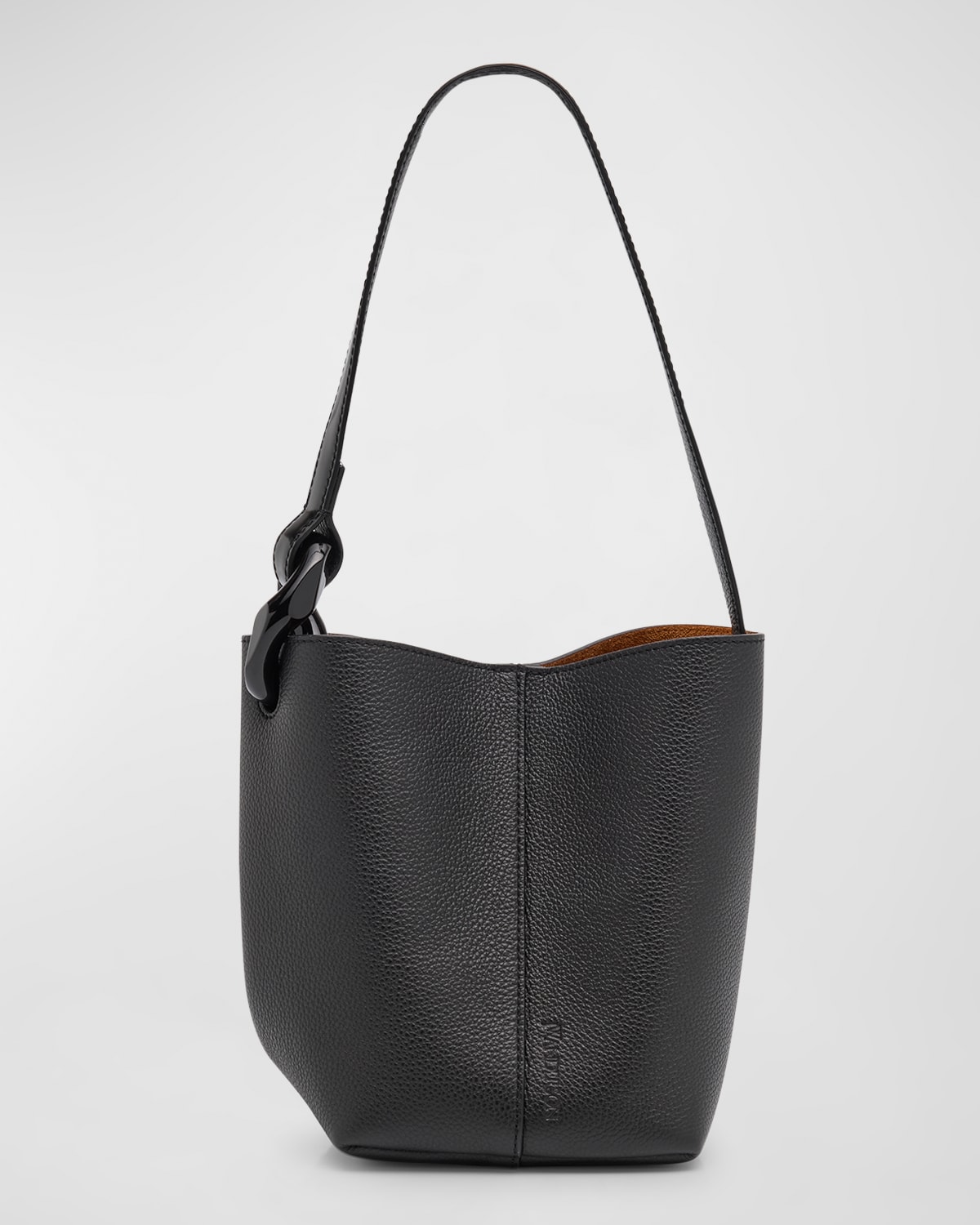 JW Anderson Corner Small Grain Leather Bucket Bag