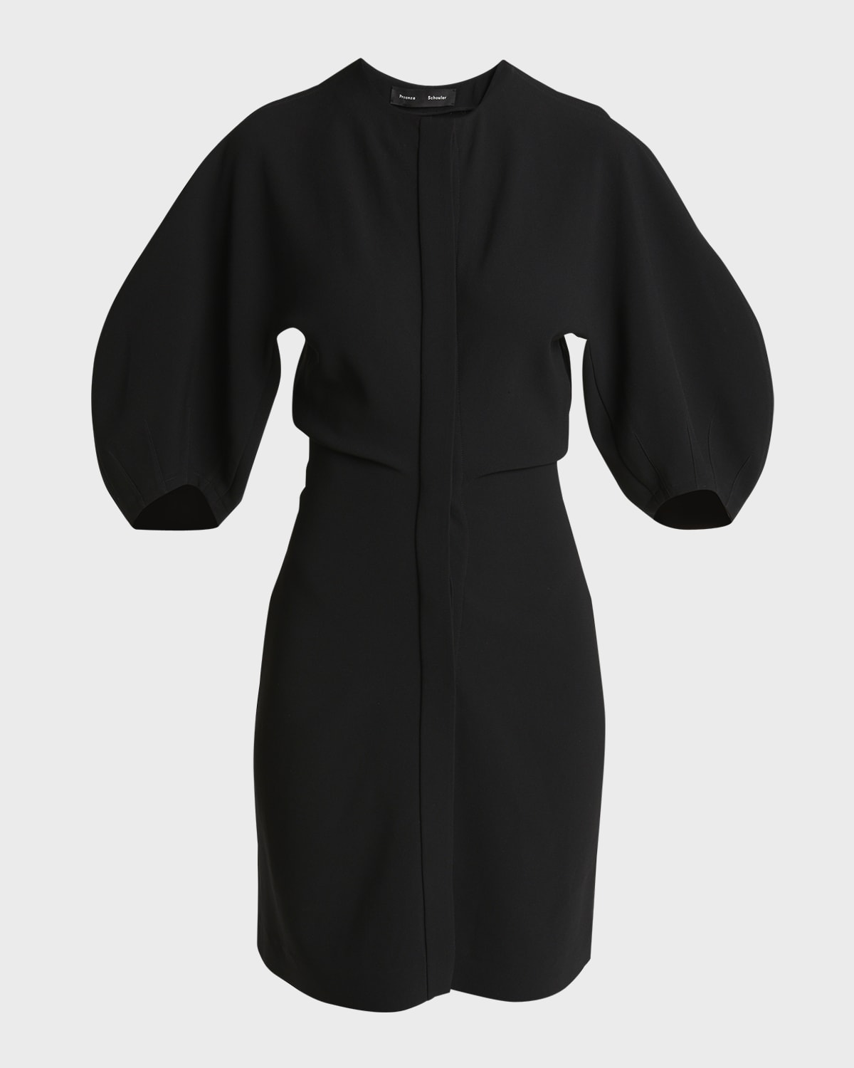 Proenza Schouler Goldie Dolman-Sleeve Crepe Mini Dress