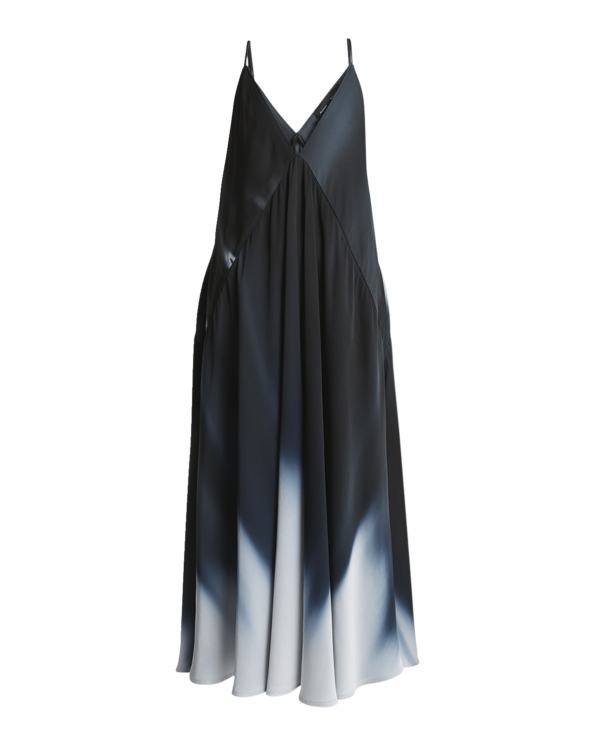 Proenza Schouler Torres Plunging Printed Viscose Gabardine Sleeveless Maxi Dress