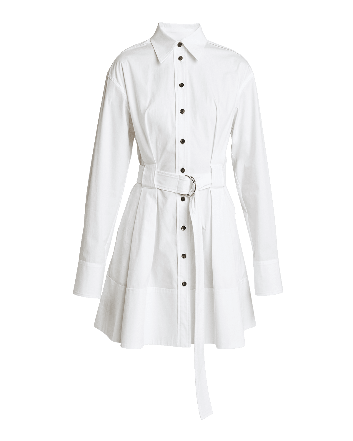 Proenza Schouler Viola Compact Poplin Mini Shirtdress