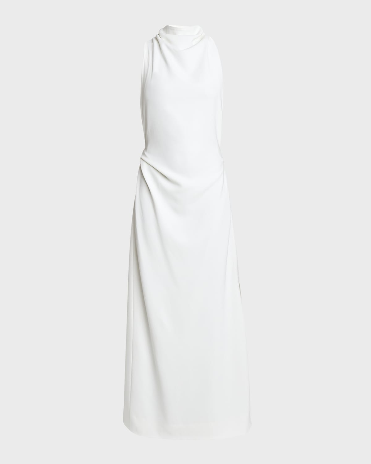 Proenza Schouler Selena Backless Twist Back Matte Viscose Crepe Dress