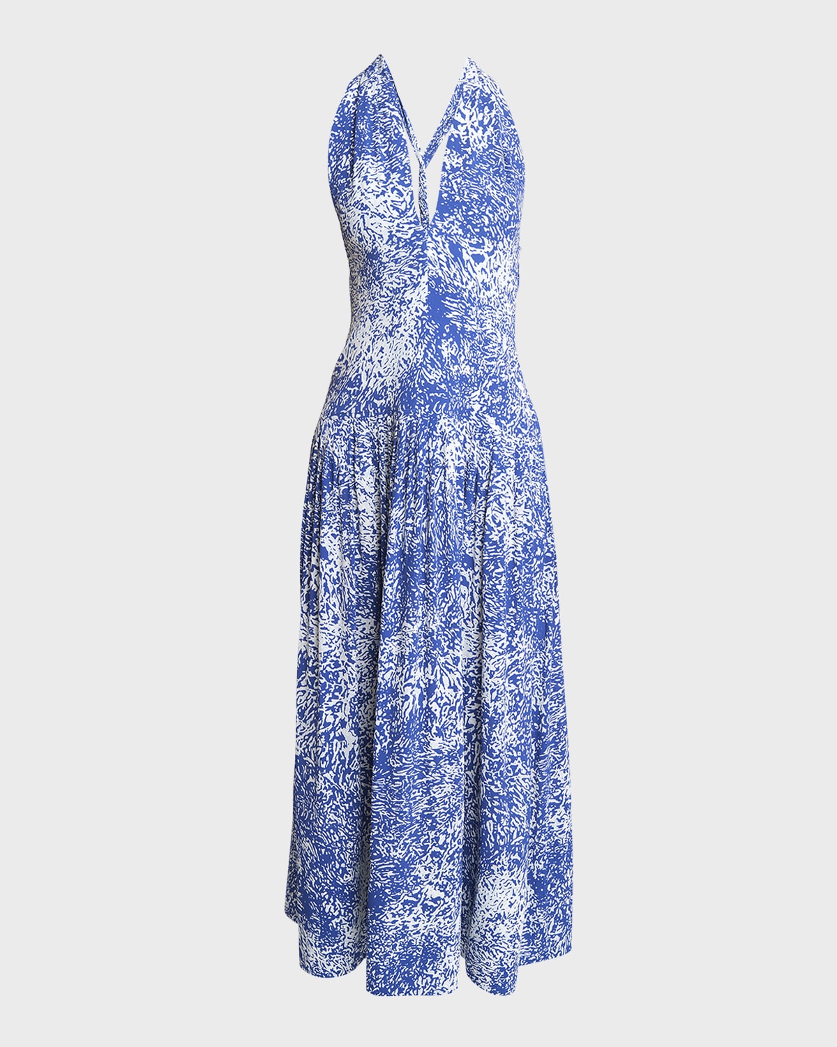 Proenza Schouler Simone Printed Viscose Crepe de Chine Dress