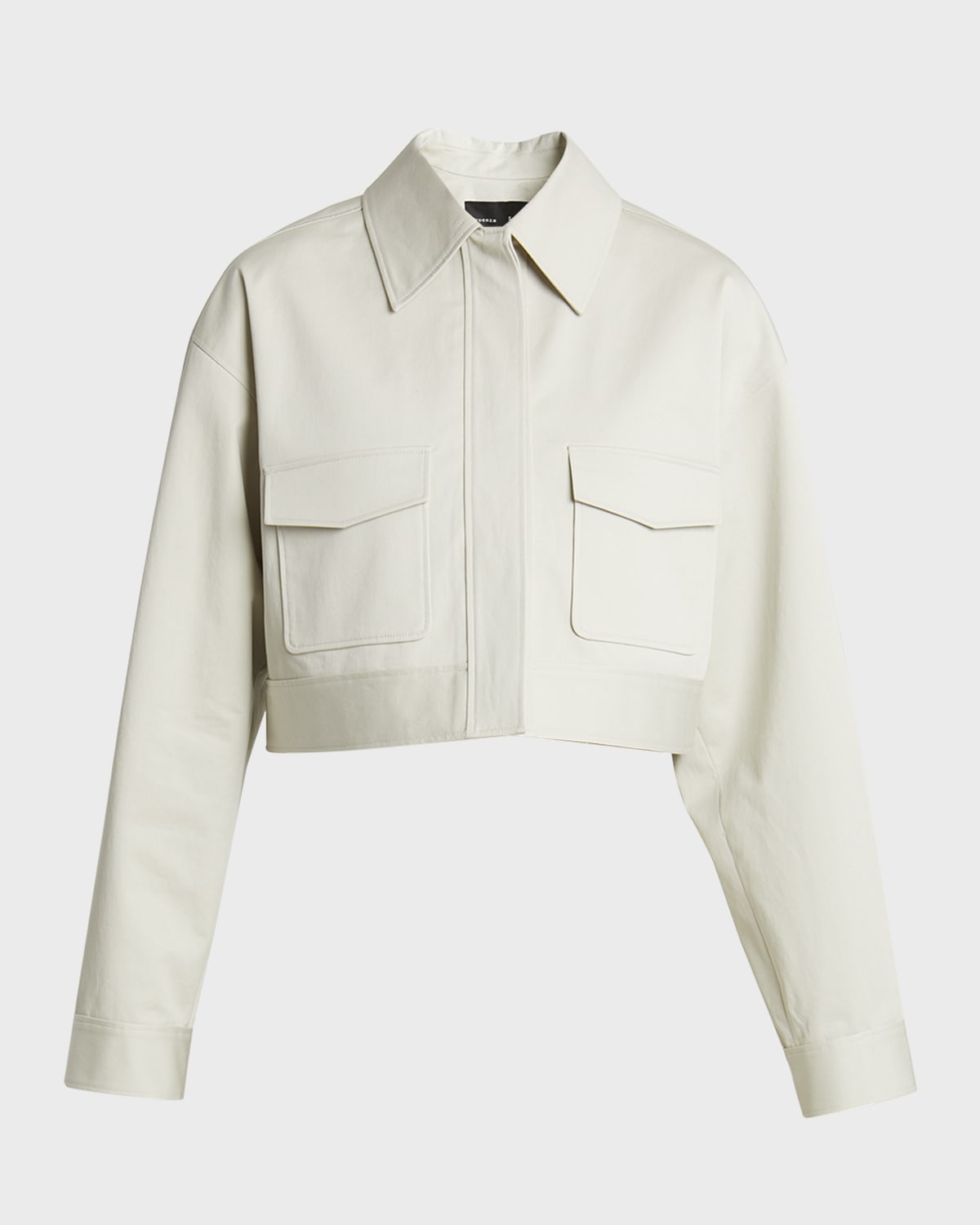 Proenza Schouler Dylan Cotton Twill Suiting Shirt Jacket