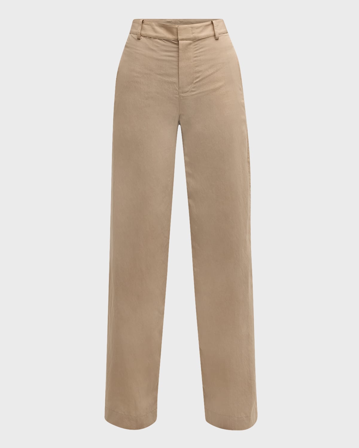 Vince Mid-Rise Textured Wide-Leg Trousers