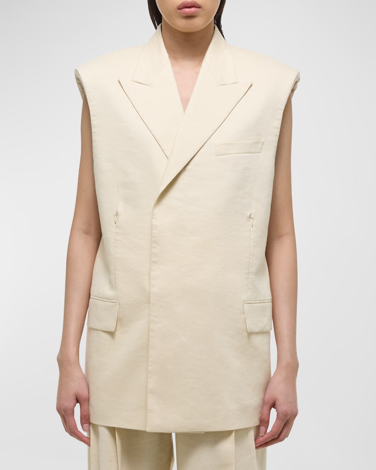 Helmut Lang Sleeveless Blazer