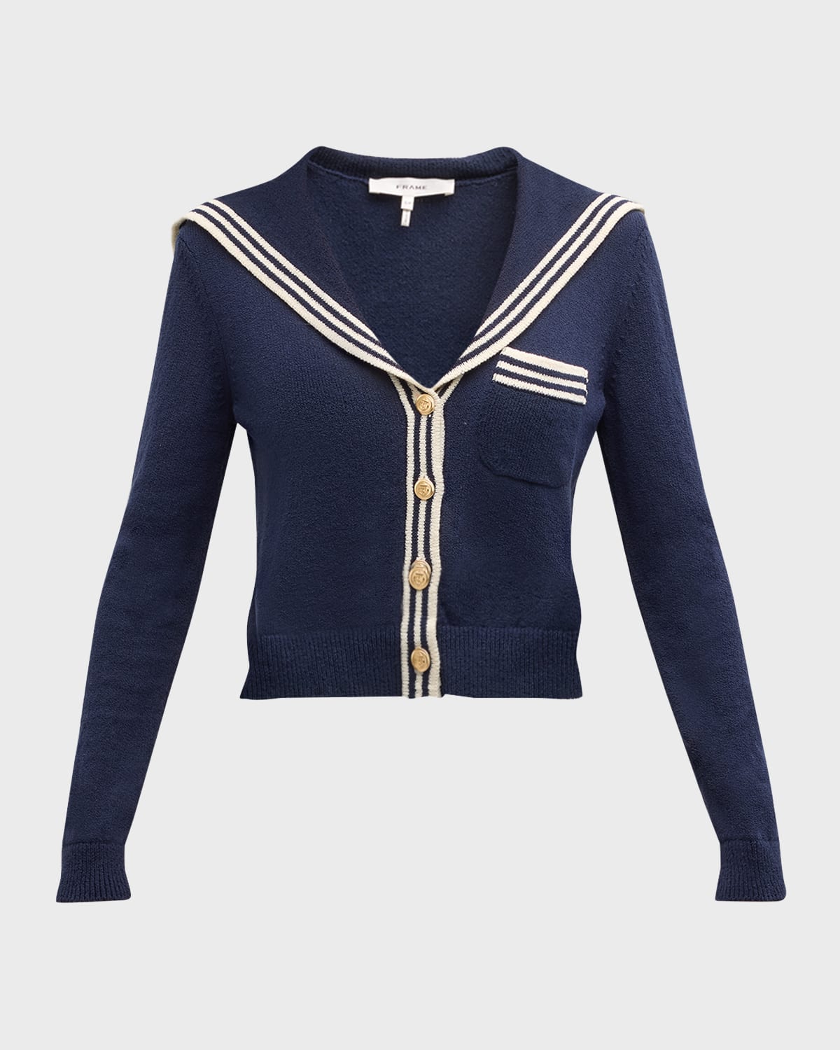 FRAME Knit Sailor Cardigan