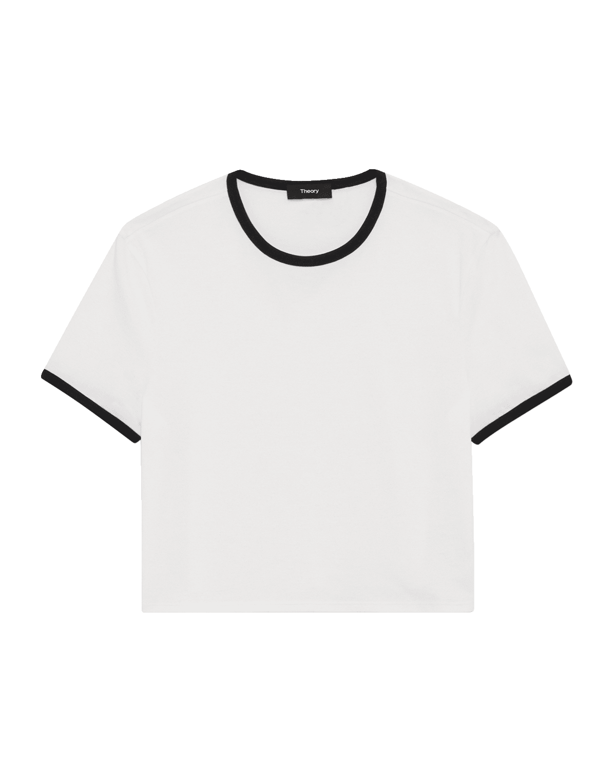 Theory Short-Sleeve Organic Cotton Ringer T-Shirt