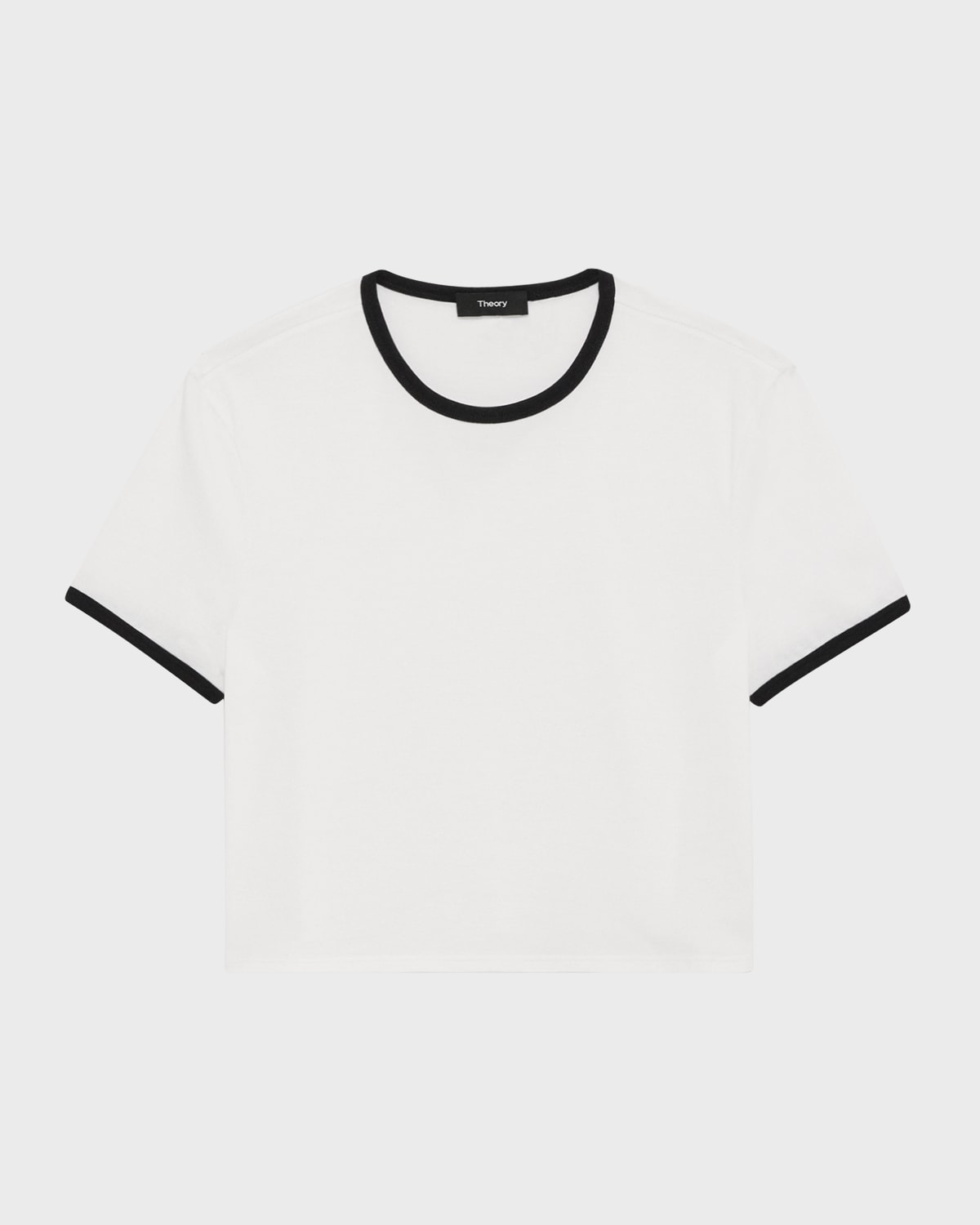 Theory Short-Sleeve Organic Cotton Ringer T-Shirt
