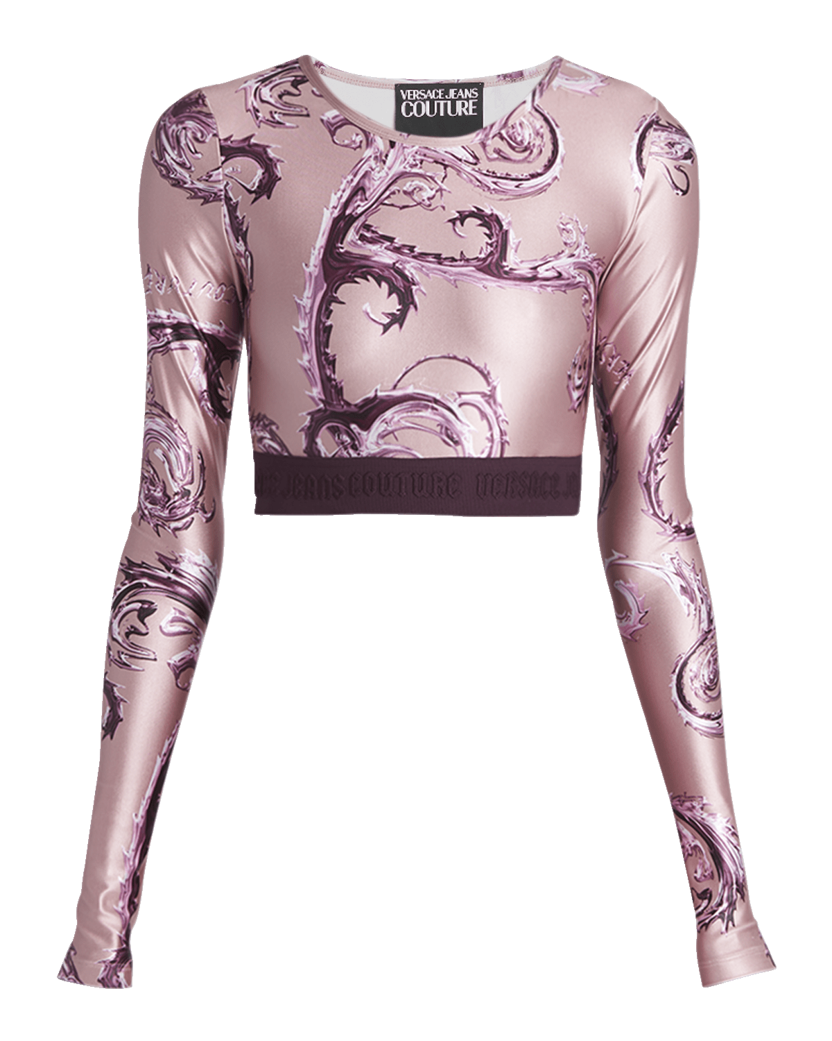 Versace Jeans Couture Watercolor Couture Crop Top