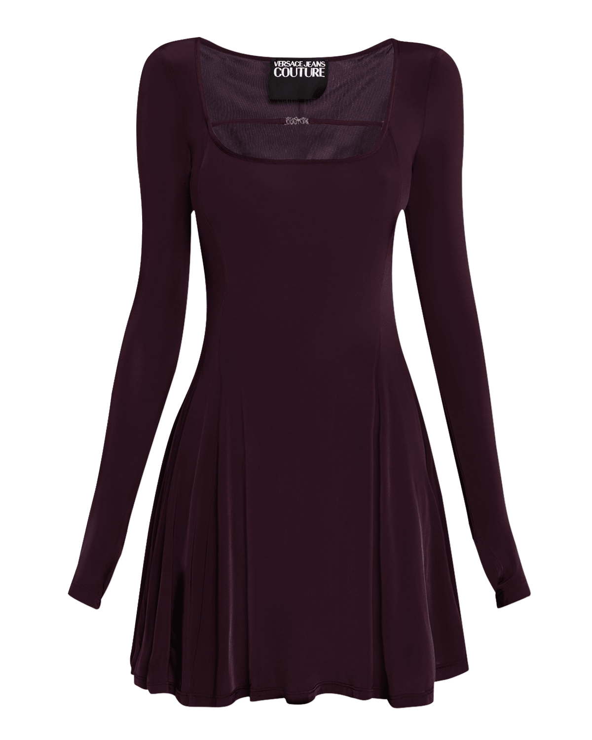 Versace Jeans Couture Long-Sleeve Knit Mini Dress