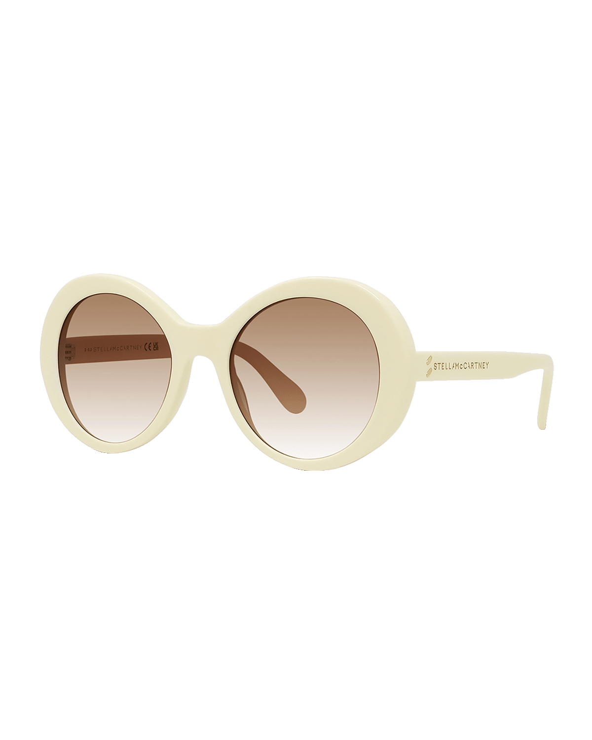 Stella McCartney Oversized Plastic Round Sunglasses