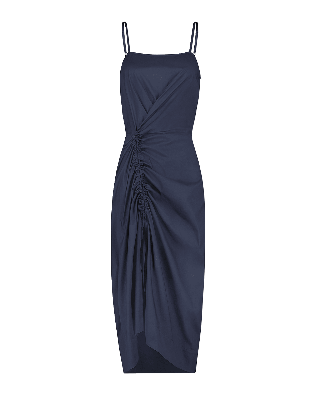 CALLAS Milano Angie Sleeveless Ruched Midi Dress