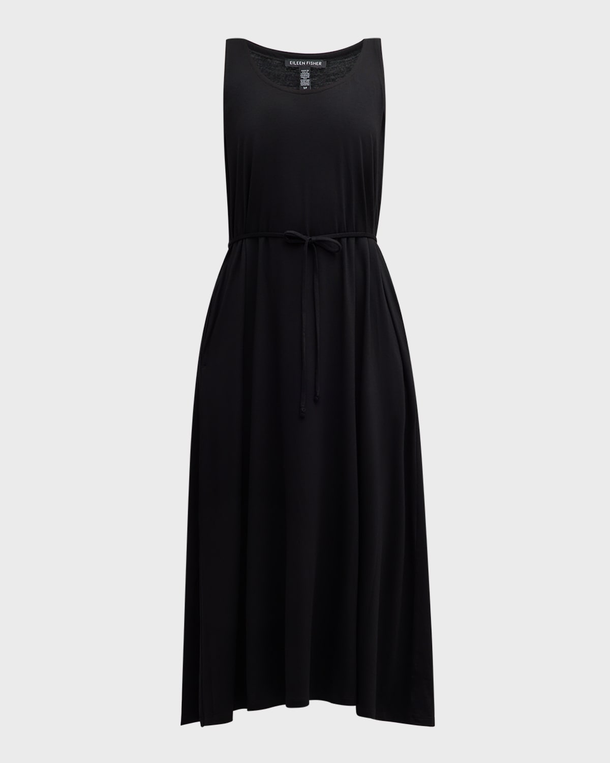 Eileen Fisher Sleeveless Scoop-Neck Jersey Midi Dress