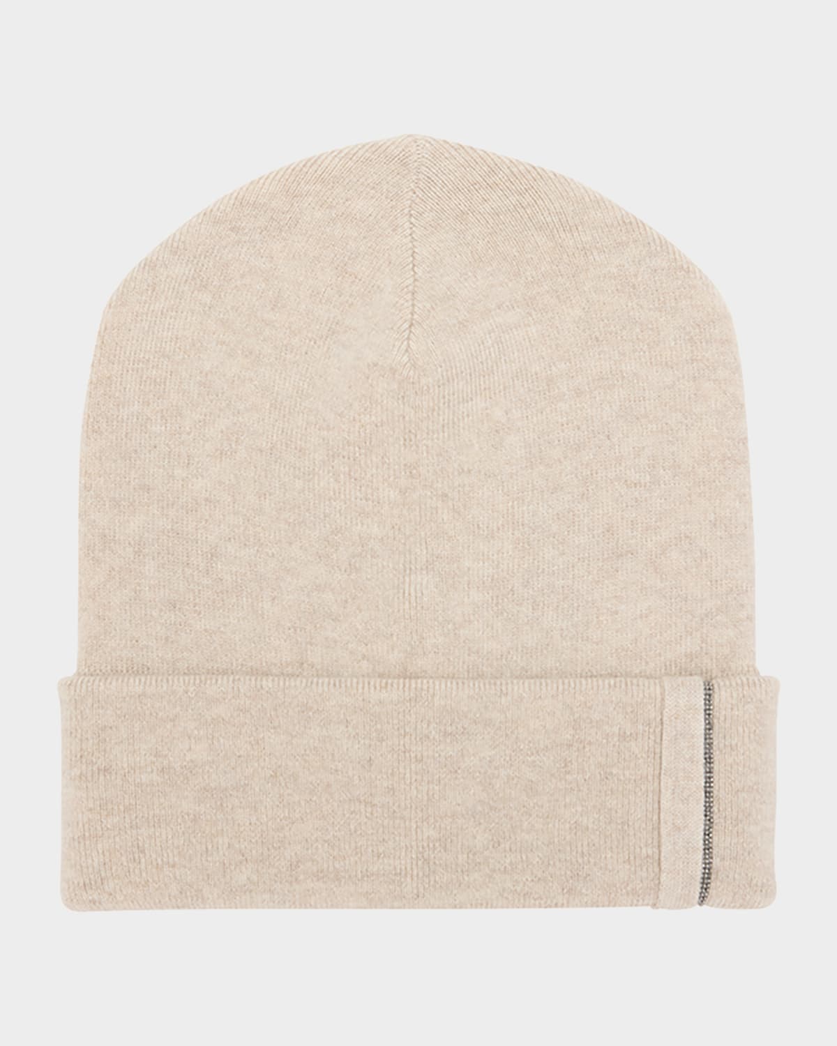 Brunello Cucinelli Monili-Trim Cashmere Beanie Hat