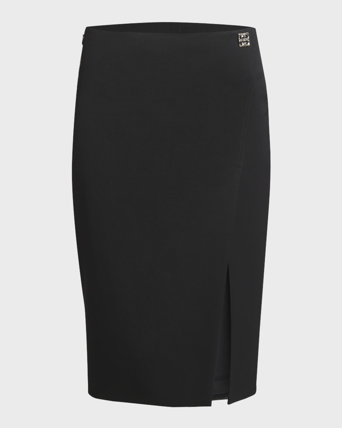 Givenchy Wool Pencil Skirt with 4G Buckle Detail
