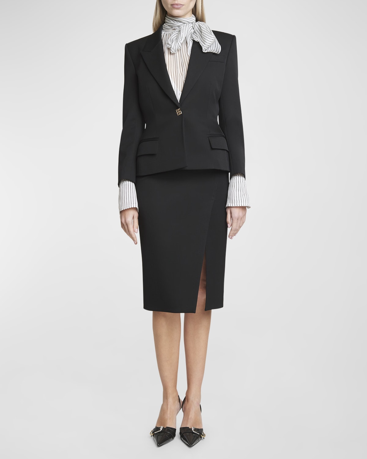 Givenchy 4G Structured Wool Blazer