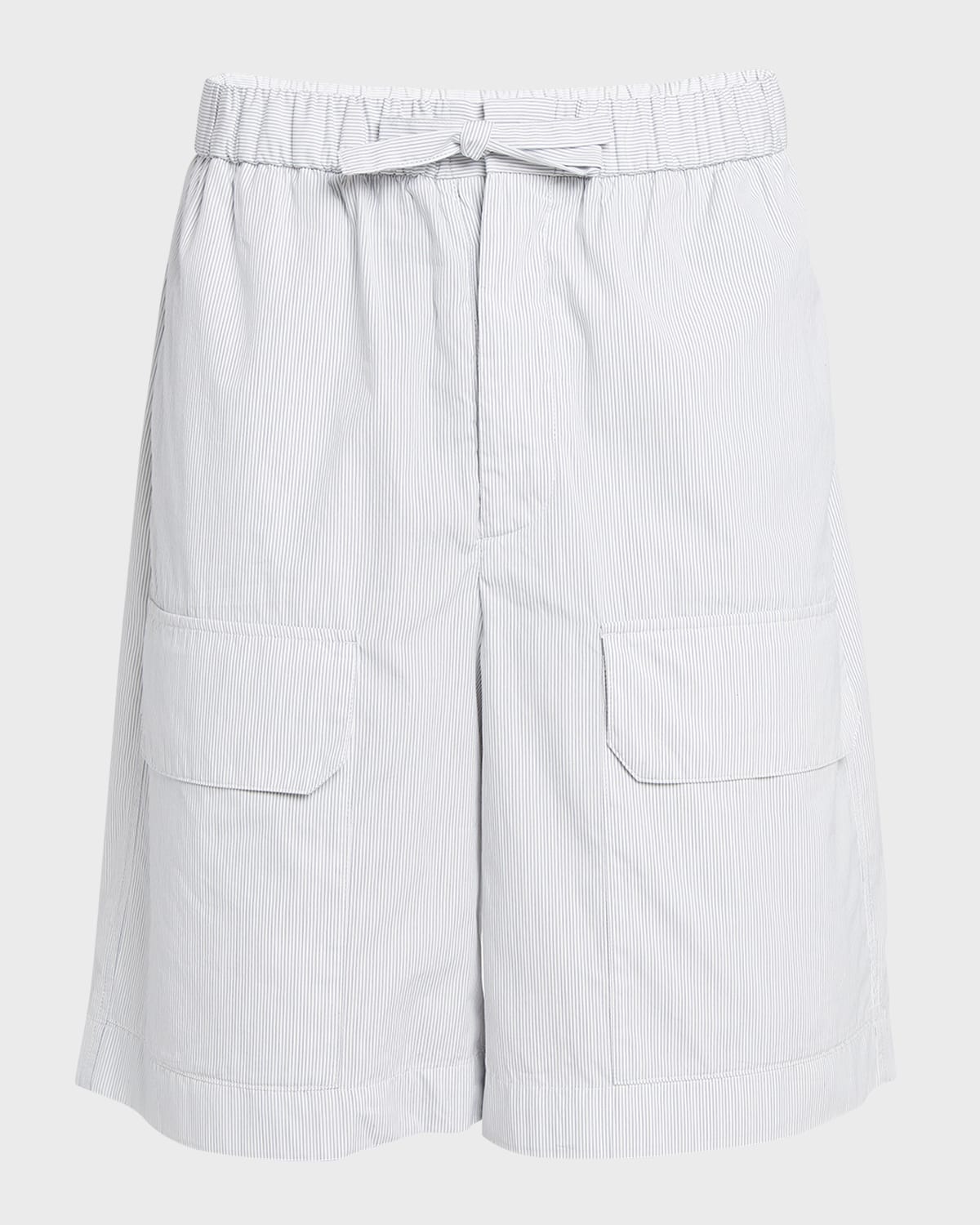 Jil Sander Men's Drawstring Front Pocket Shorts