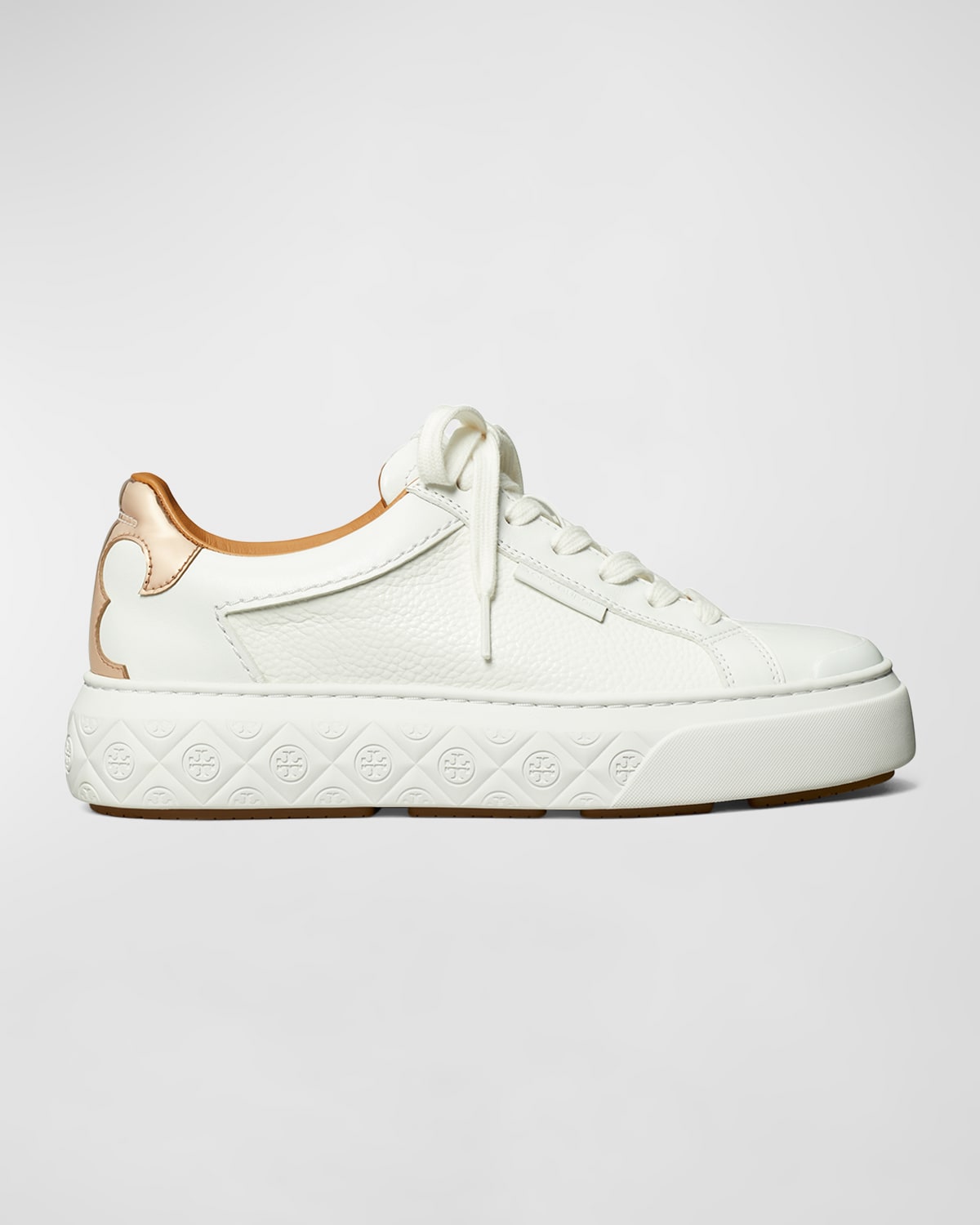 Tory Burch Ladybug Bicolor Leather Low-Top Sneakers