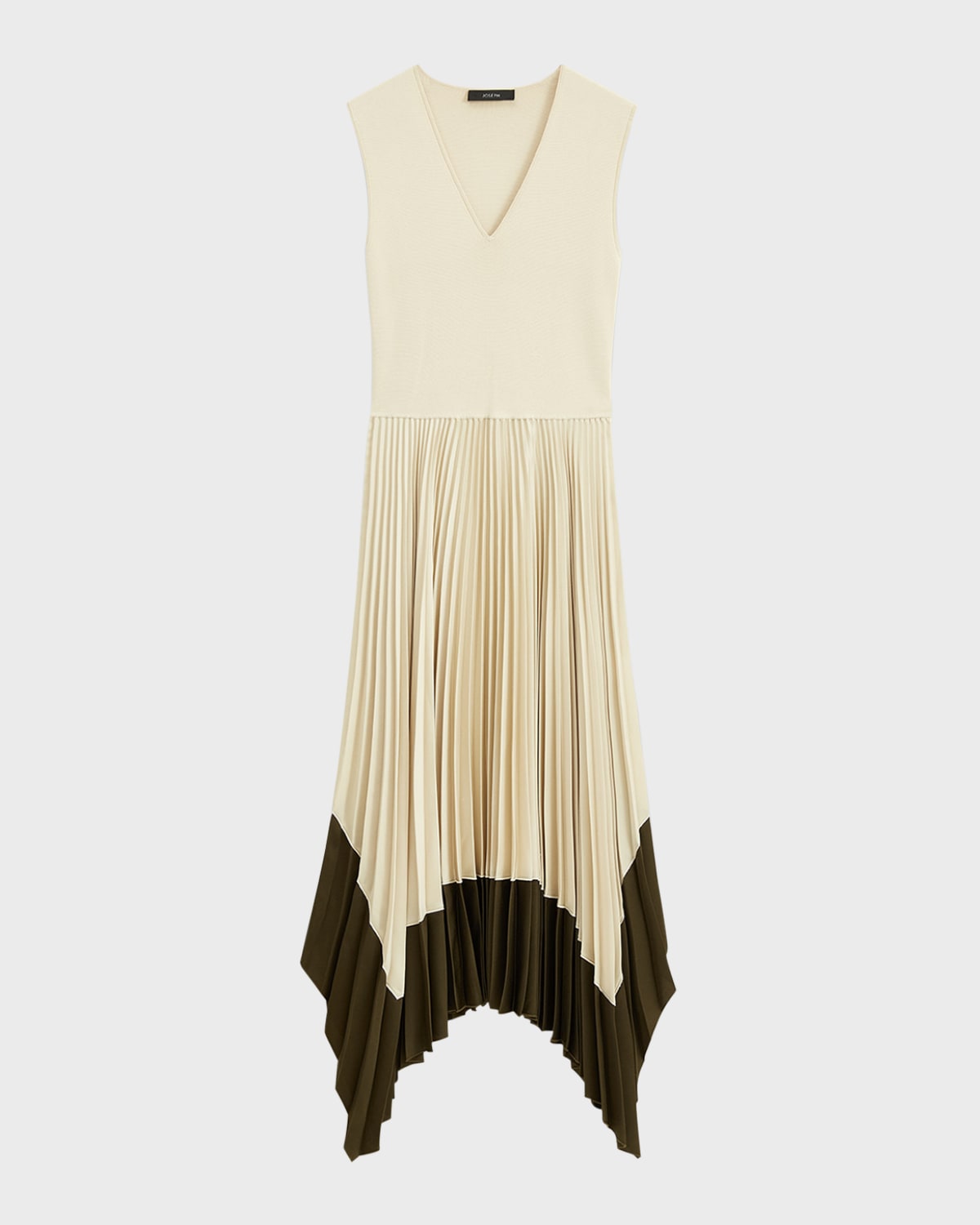 Joseph Dura Pleated Handkerchief Midi Dress