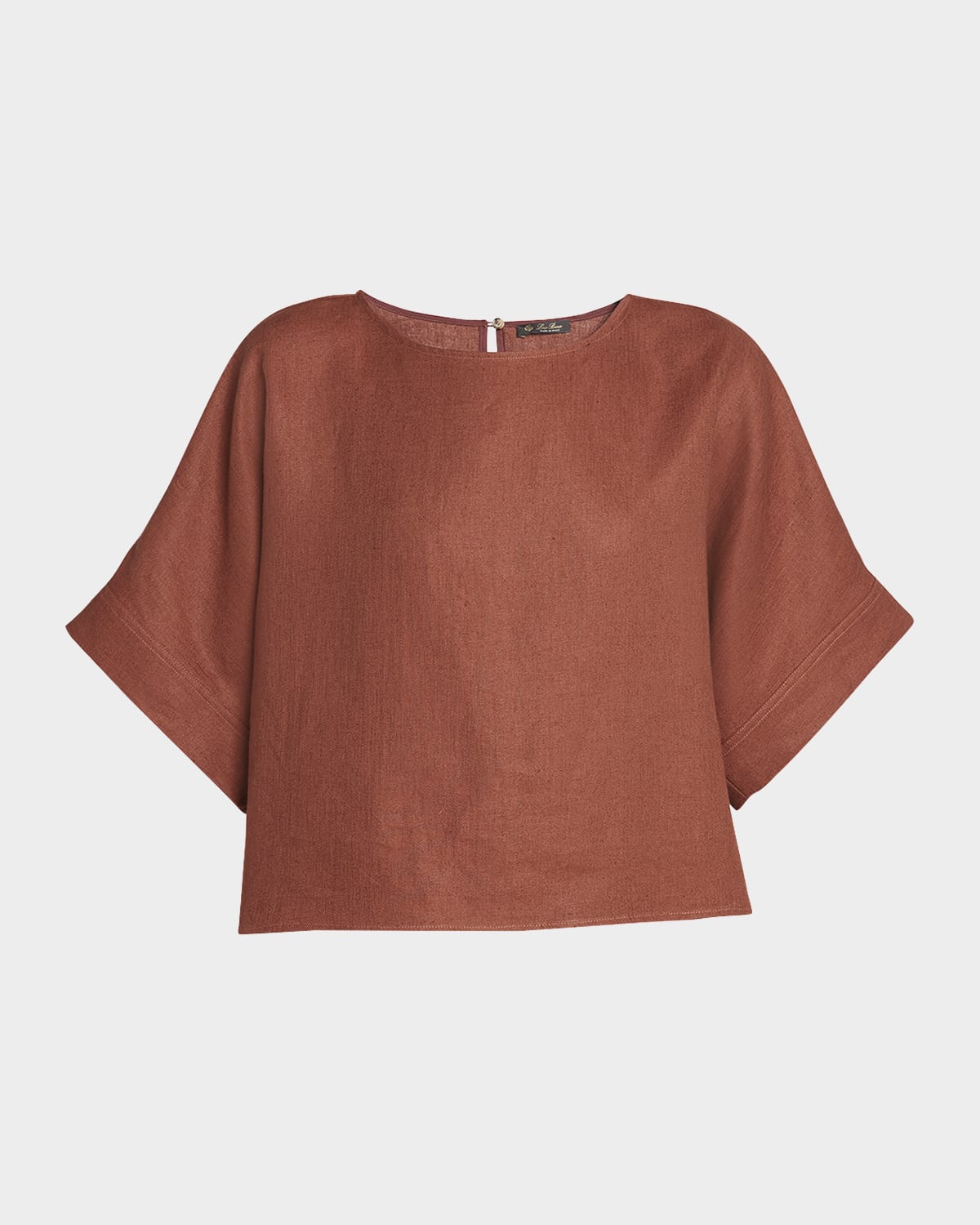 Loro Piana Cam Morey Antigua Flax Blouse