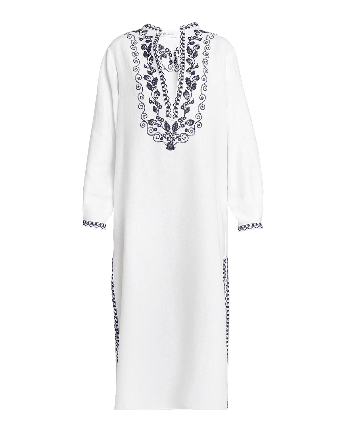 Loro Piana Abito Faye Embroidered Antigua Dress