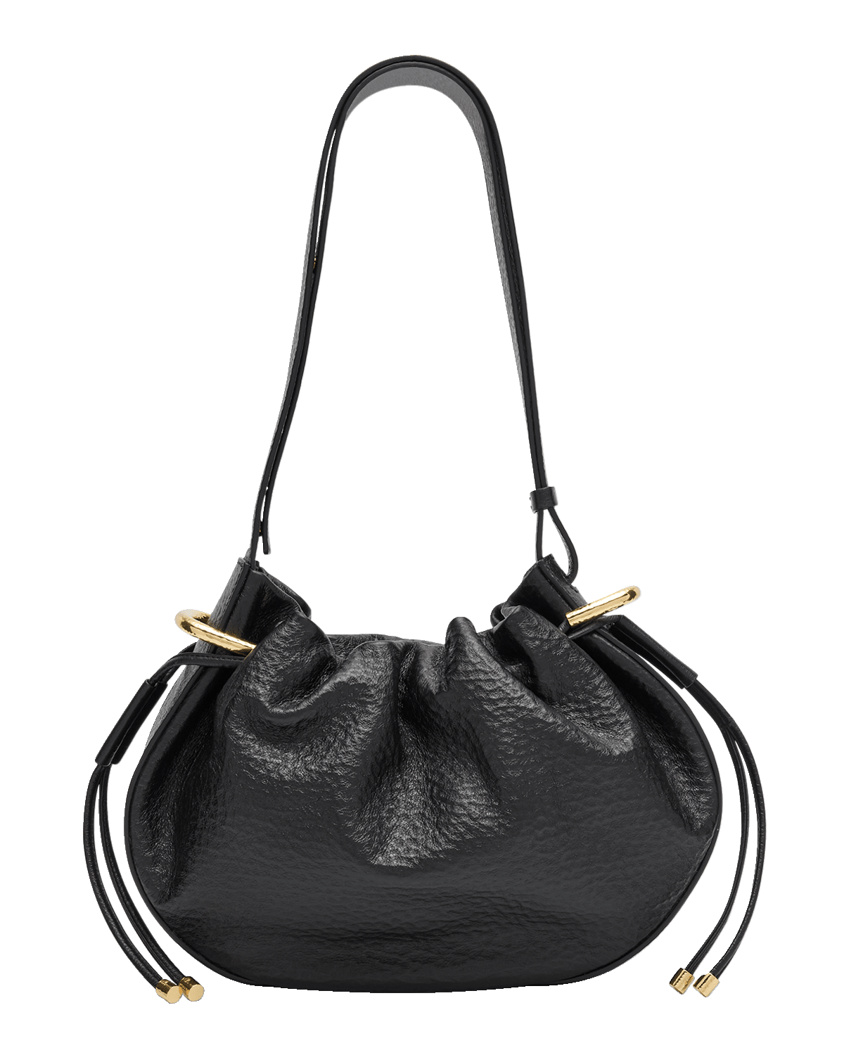 Ulla Johnson Tilda Ruched Leather Crossbody Bag