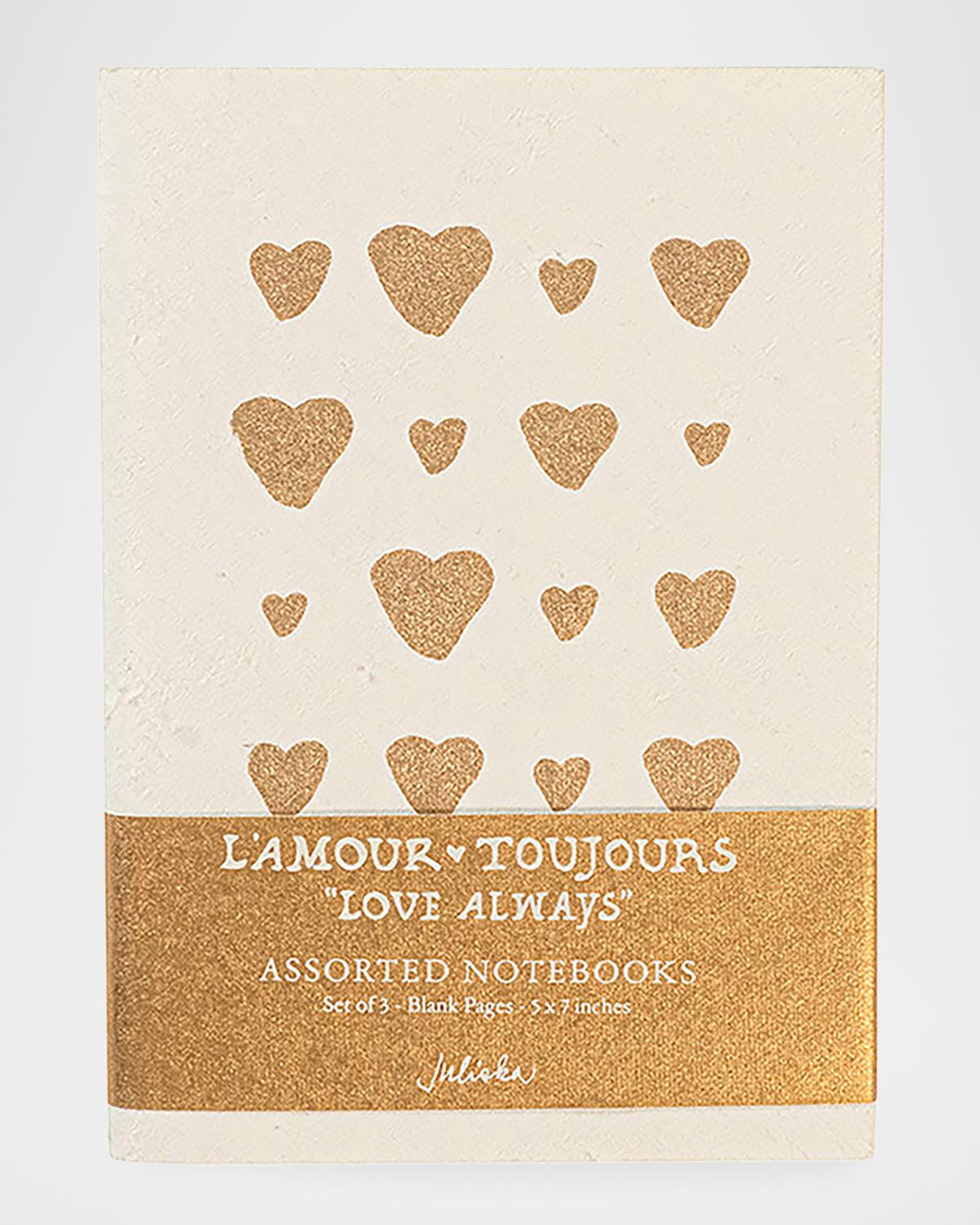 L & apos;Amour Toujours Assorted Journals, Set of 3