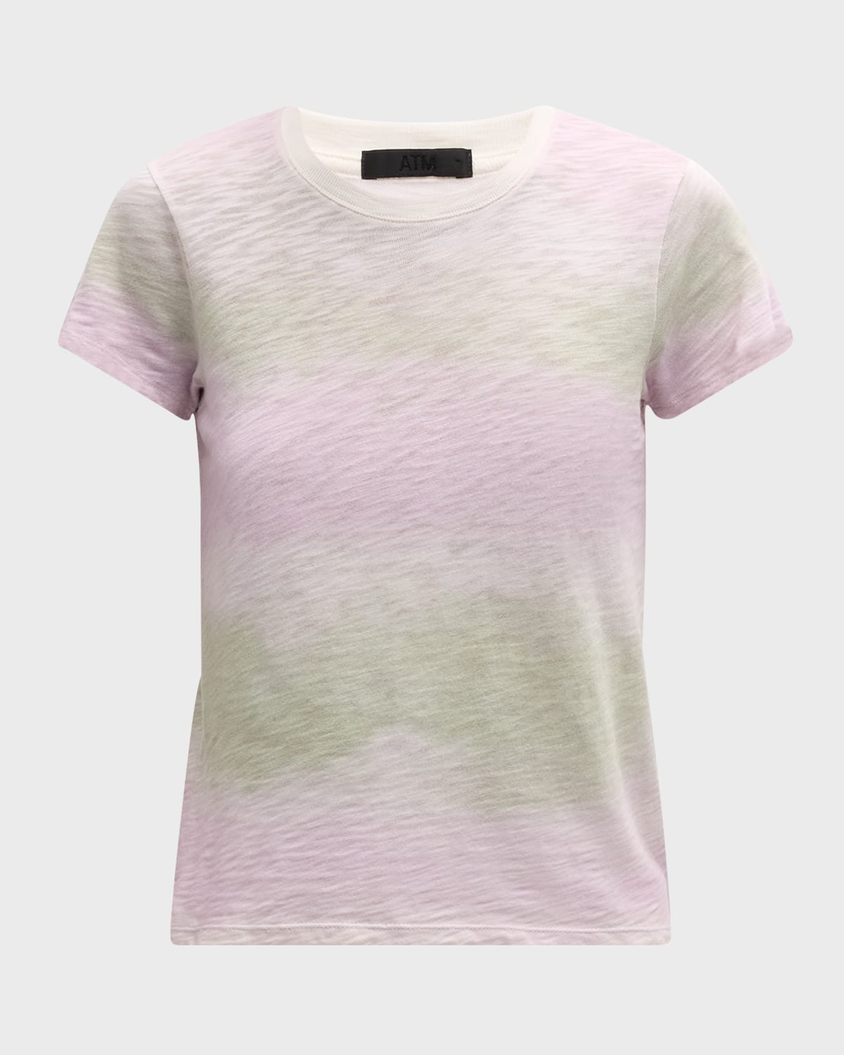 ATM Anthony Thomas Melillo Slub Jersey Watercolor Stripe Short-Sleeve Schoolboy T-Shirt