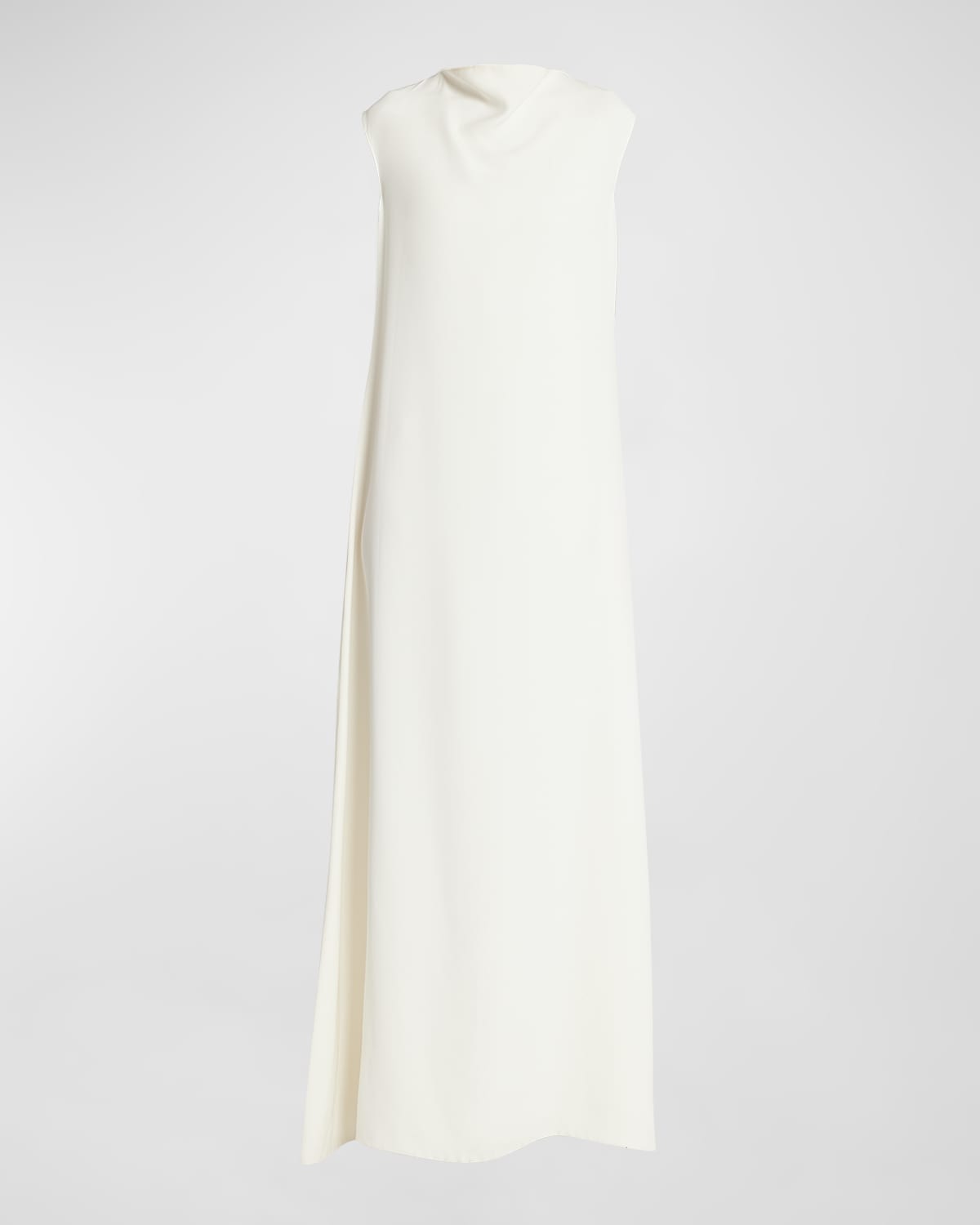 THE ROW Loic High-Neck Sleeveless Silk Gown