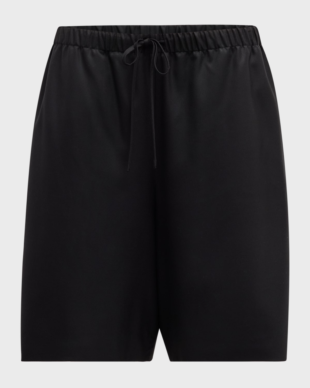 THE ROW Stanton Wide-Leg Bermuda Pull-On Shorts