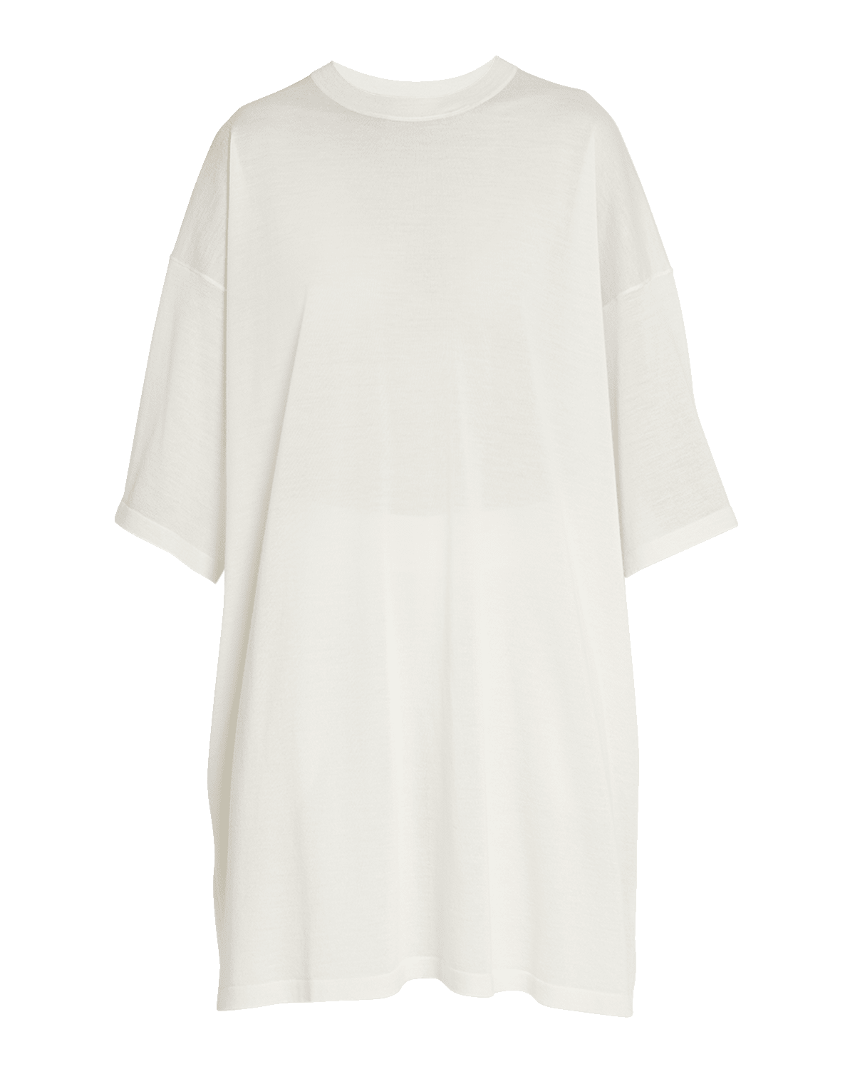 THE ROW Graig Short-Sleeve Oversized Cashmere Top