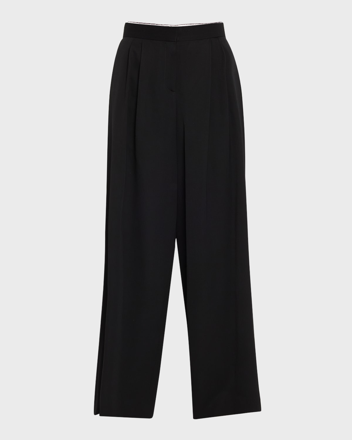 THE ROW Paras Pleated Wide-Leg Pants