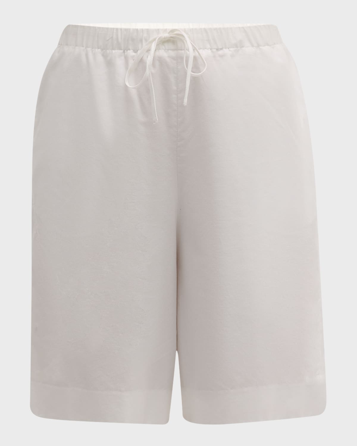 THE ROW Stanton Wide-Leg Bermuda Pull-On Shorts