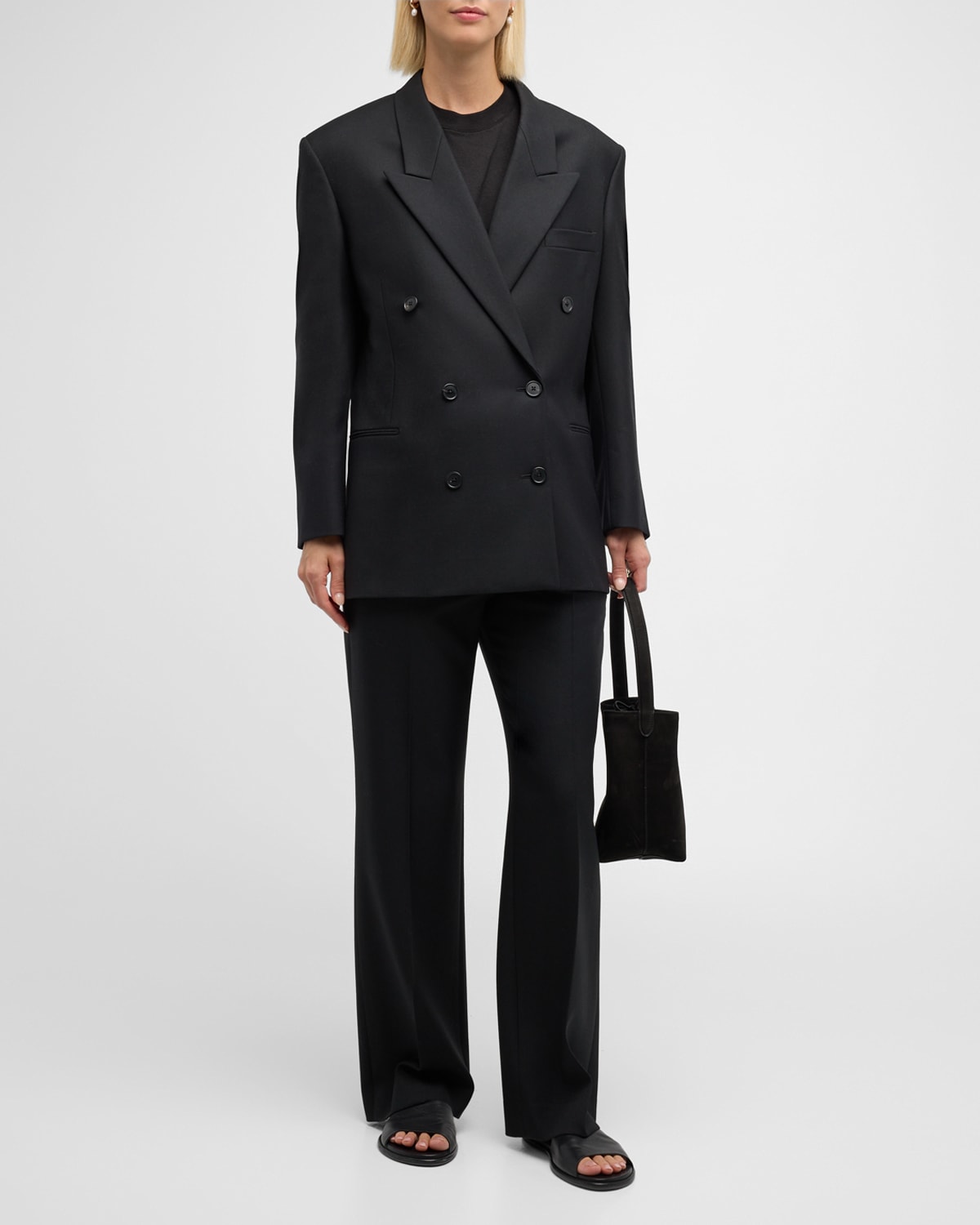 THE ROW Timoty Oversize Wool Blazer Jacket