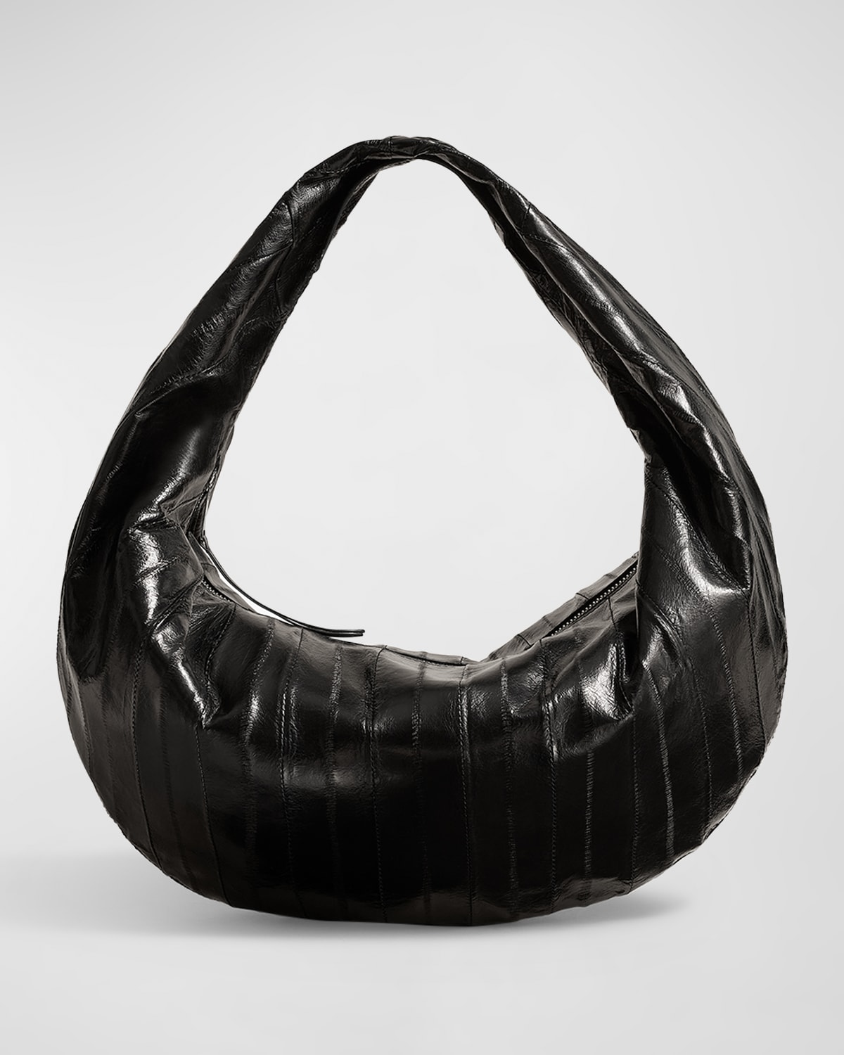 Khaite Olivia Medium Eel-Embossed Hobo Bag