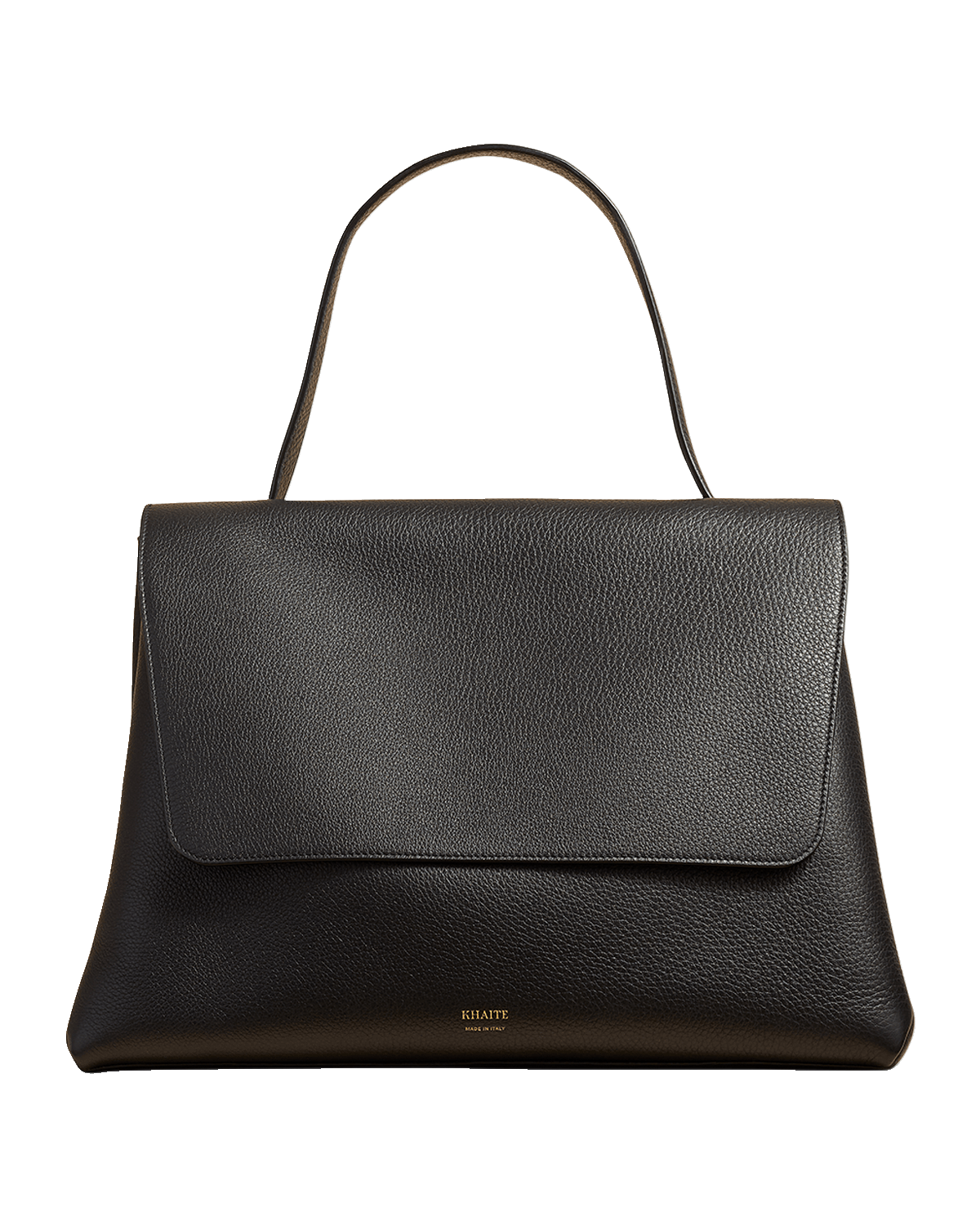 Khaite Lia Large Pebbled Leather Top-Handle Bag