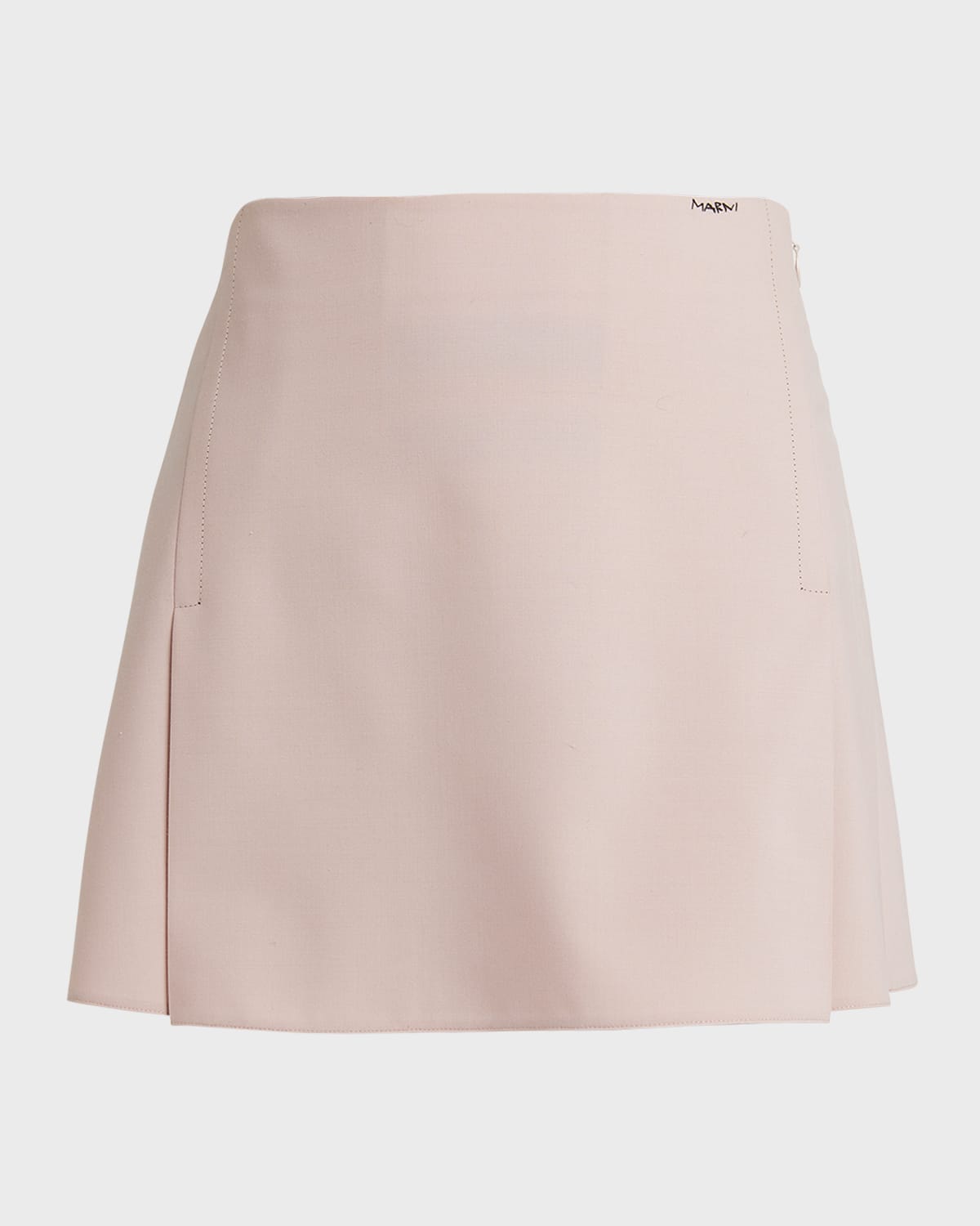 Marni Pleated-Hem Mini Skirt