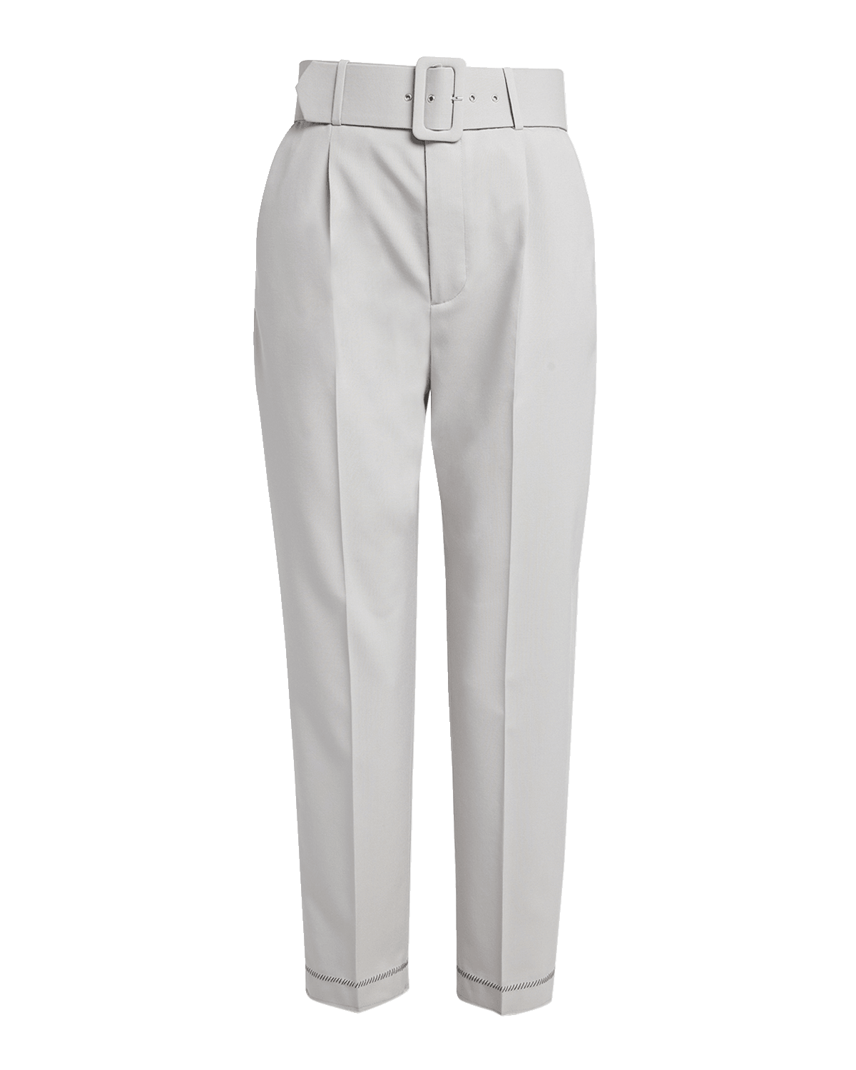 Marni Wool Straight-Leg Trousers with Wide Belt