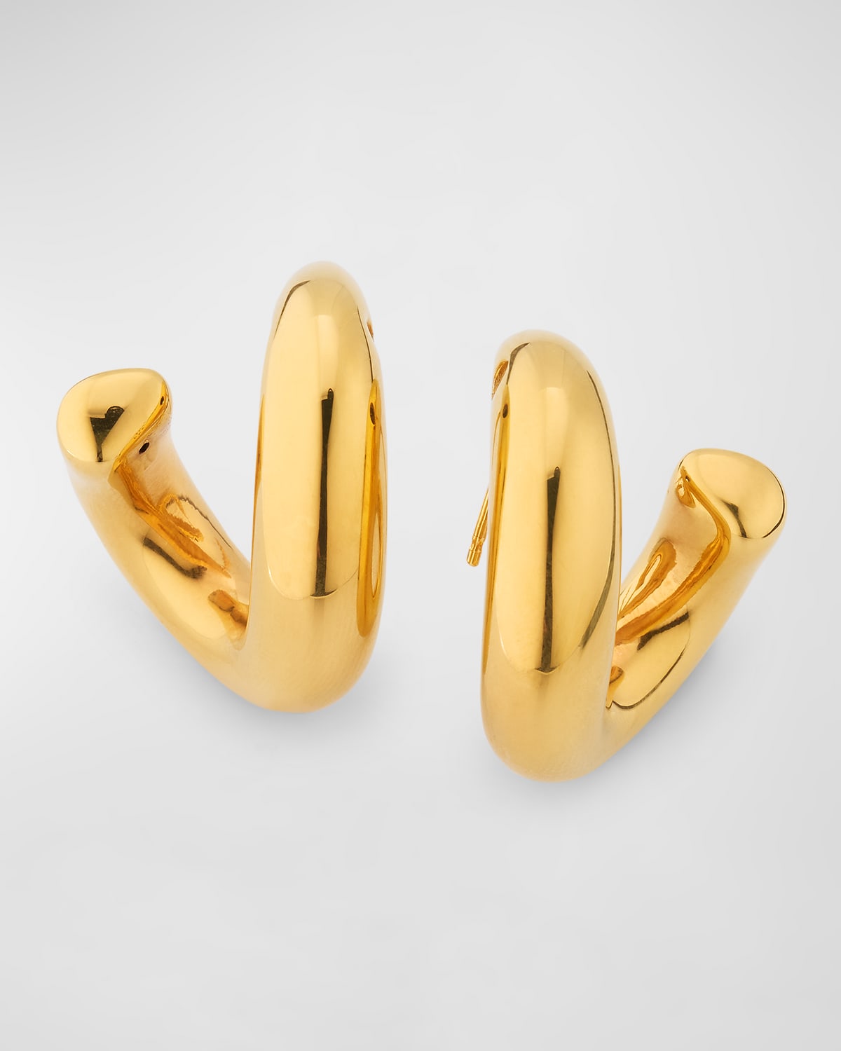 Bottega Veneta 18k Curved Earrings