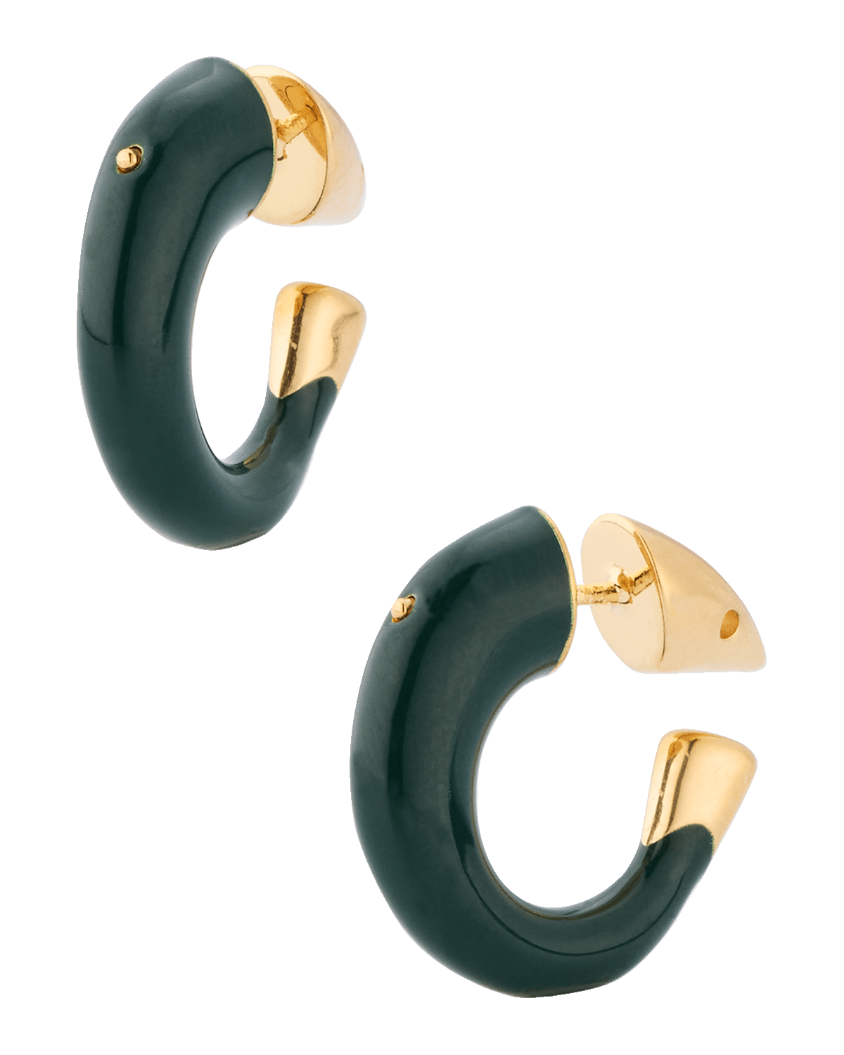Bottega Veneta Hand-Enameled Hoop Earrings