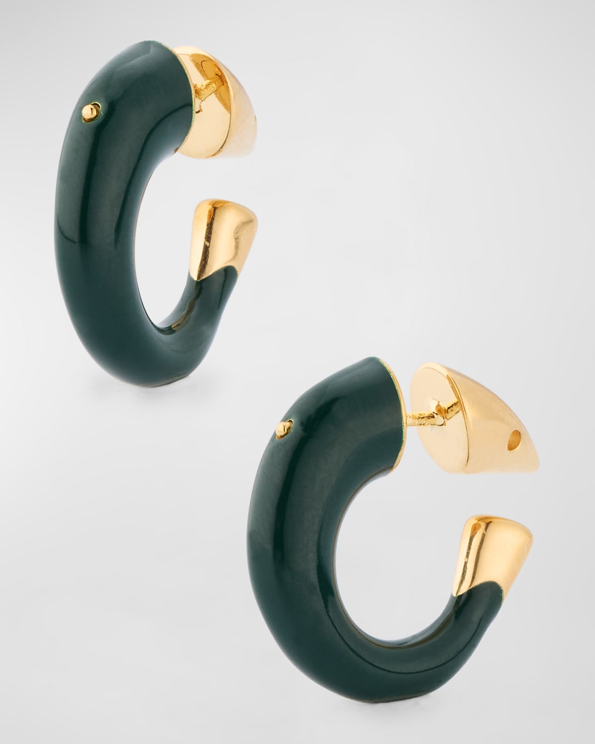 Bottega Veneta Hand-Enameled Hoop Earrings