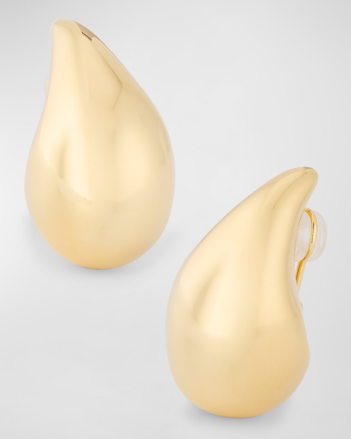 Bottega Veneta Medium 18K Gold-Finished Sterling Silver Drop Earrings