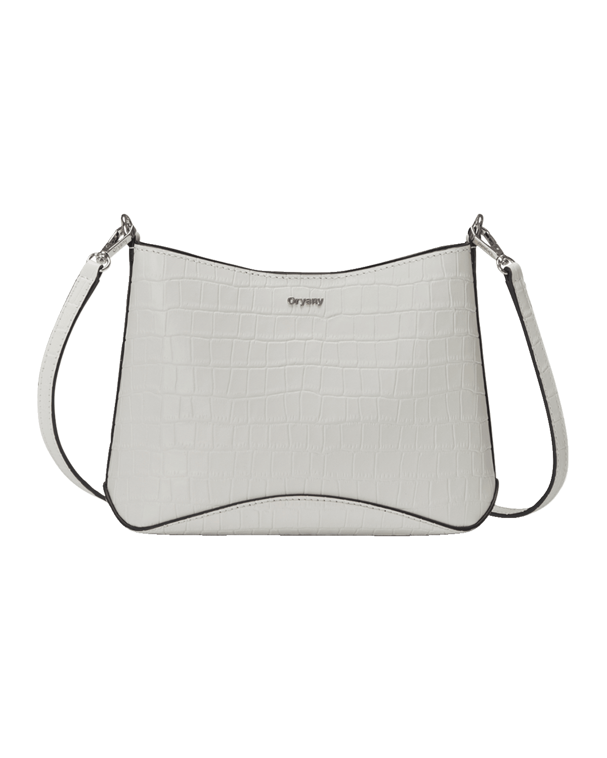 Oryany Focus Mini Croc-Embossed Leather Crossbody Bag