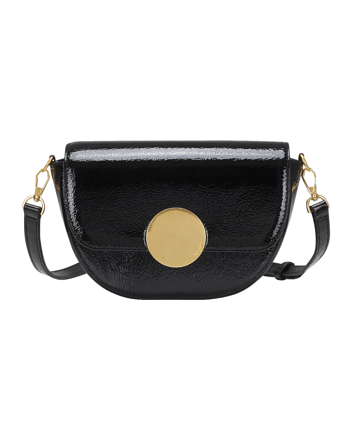 Oryany Lottie Crinkled Patent Leather Crossbody Bag